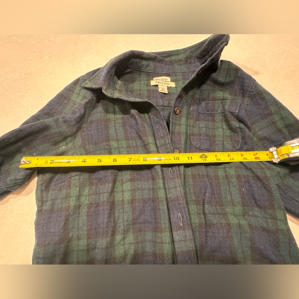 LL Bean plaid button down - Picture 6 of 6